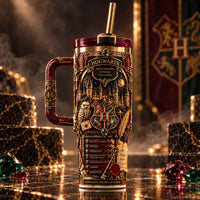 It All Starts Here - Hogwarts Crest Tumbler in Crimson and Gold