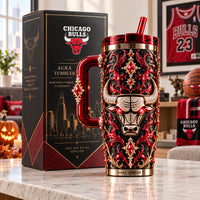 CHI Dark Elegance - Jeweled Bull Crest Tumbler