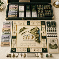 Fairways in Fine Print - A Study in Green, Cream and Gold
