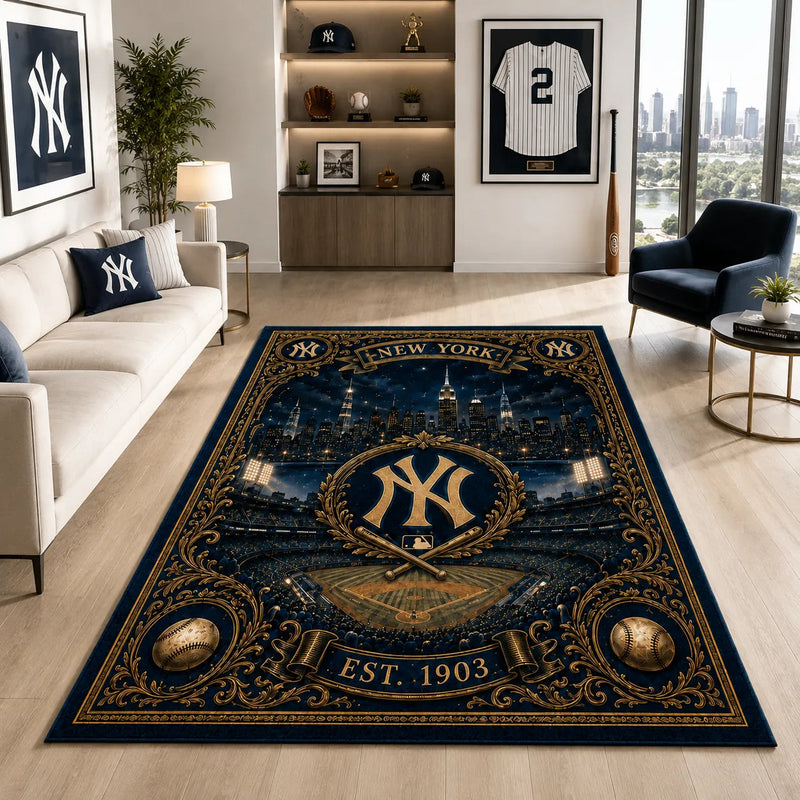 NYY Est. 1903 - A Floor Study in Navy, Gold and City Light