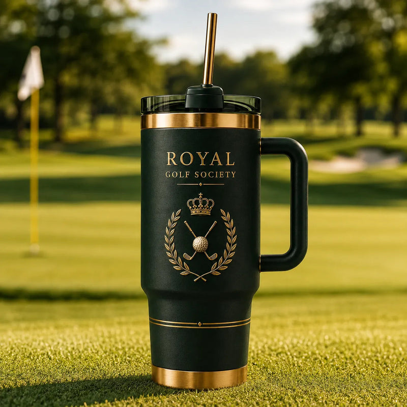 Royal Golf Society - Crest and Laurel Drinkware Composition