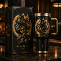Gilded Obsidian - GB Portrait in Gold and Black