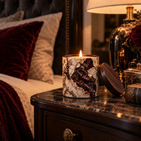 Beauty Lives in Ruin - Cracked Porcelain Gilded Candle