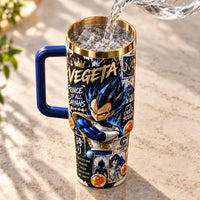 Prince Of All Saiyans - Vegeta Gold-Line Tumbler