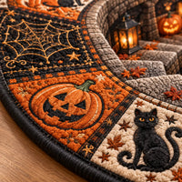 Trick or Treat - A Quilted Descent in Stone and Amber