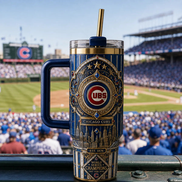 CHC Heritage Blue - Ornate Ballpark Tumbler - main