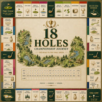 18 Holes - The Championship Journey Board in Green and Gold