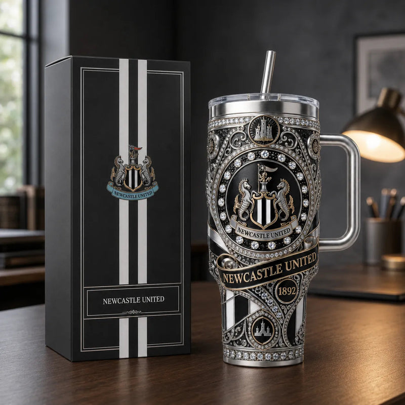 NEW - Magpie Crest in Ornate Black and Silver