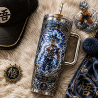 Awakened Instinct - Goku Wrapped in Silver Aura