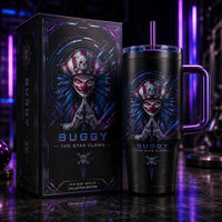 The Star Clown Smiles - Buggy Tumbler in Violet Chrome