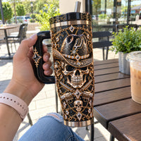 SAS Same Passion, Darker Nights - Gothic Skull Tumbler