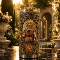 Goku - Gilded Relief in Sapphire, Amber and Gold
