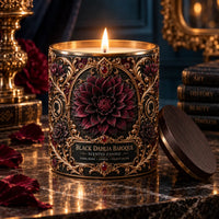Black Dahlia Baroque - Ornate Gothic Label Scented Candle