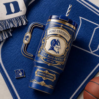 DUKE Heritage Crest - Royal Blue and Gold Drinkware Statement