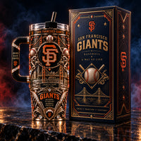 SF - Orange, Black and the Bay in Ornate Relief