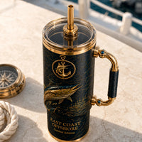 East Coast Offshore - Gold Relief Marlin on Deep Navy