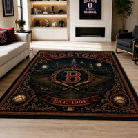 BOS Heritage Emblem - Vintage Ballpark Floor Composition