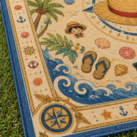 Straw Hat Compass - Luffy's Sunlit Adventure Rug