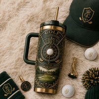 The Grand Course - Heritage Green and Gilt Tumbler