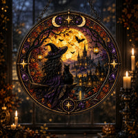 Amber Hour - Witch, Cat and the Autumn Skyline