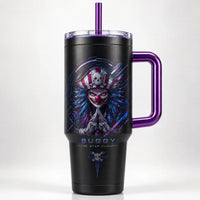 The Star Clown Smiles - Buggy Tumbler in Violet Chrome