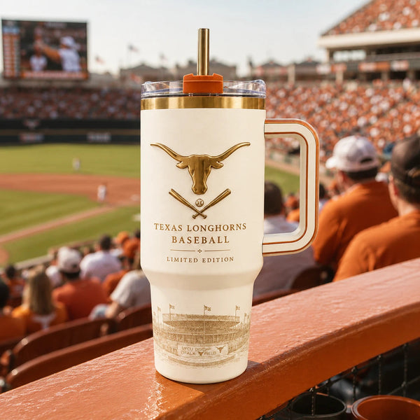 TEX Ballpark Heritage - Gold Longhorn Crest on Cream - main