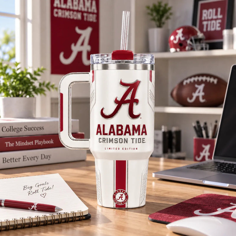 ALA Crimson Standard - Script Emblem, Clean White and Team Identity