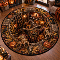 Harvest Never Ends - A Round Rug That Opens Into the Field