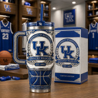 UK Heritage Crest - Cobalt and Silver Tumbler Composition