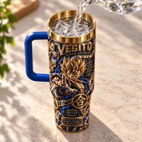 Vegito - Gilded Fusion Relic, Battle-Ready Tumbler Graphic