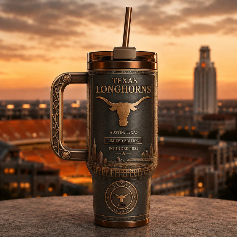 TEX Bronze Heritage - Longhorn Crest Tumbler