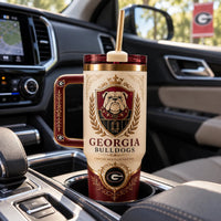 UGA Heritage Crest - Cream and Crimson Tumbler