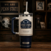 PSU Heritage Panel - Cream and Navy Collegiate Tumbler
