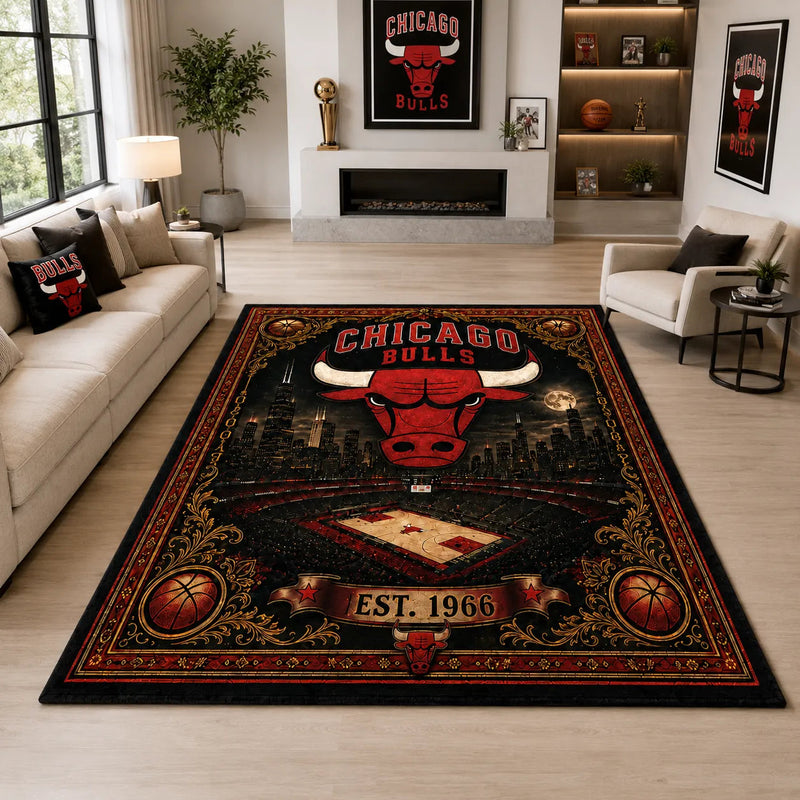 CHI Heritage Floor - Vintage Emblem, Skyline and Gilded Borders