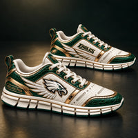 PHI Crest - Emerald, Cream and Gold Running Shoes