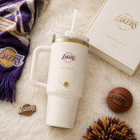 LAL Basketball Legacy - Ivory and Gold Court Composition