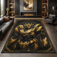 Gilded Sentinel - A Floor Study in Gold, Shadow and Presence