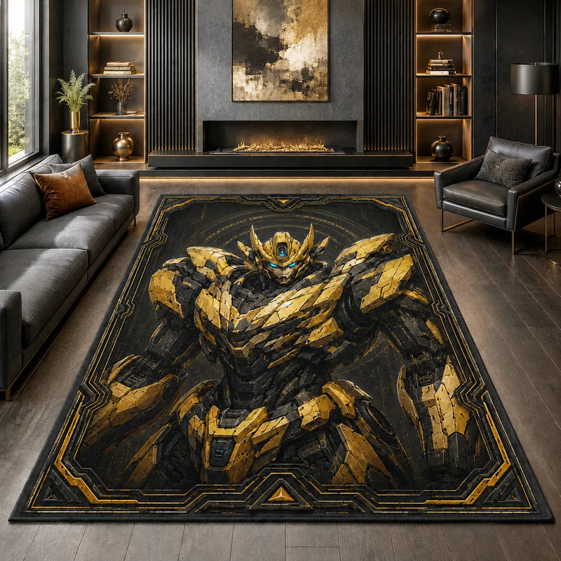 Gilded Sentinel - A Floor Study in Gold, Shadow and Presence