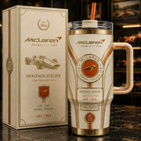 MCL Heritage Crest - Cream and Gold Tumbler Design