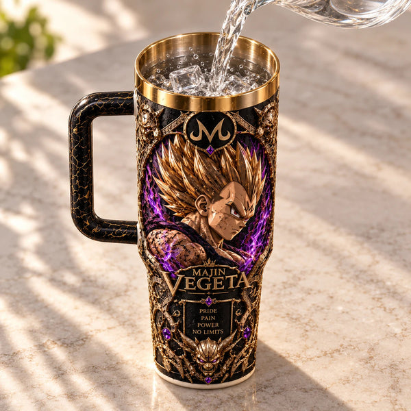 Majin Ascendant - Vegeta in Gold and Violet Aura - main