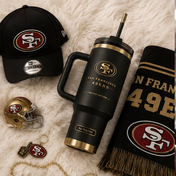 SF Gold on Black - A Quiet Statement Tumbler - main