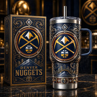 DEN Medallion - Navy and Gold Heritage Crest Tumbler