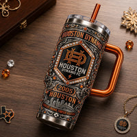 HOU - Engraved Heritage in Orange and Obsidian