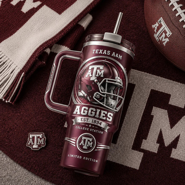TAMU Maroon Pride - Helmet Emblem Tumbler - main