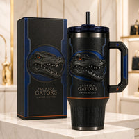 FLA Blackout - Sculpted Gator Emblem, Tonal Tumbler