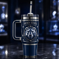 PSU Lion Crest - Navy, Facets and Quiet Composure