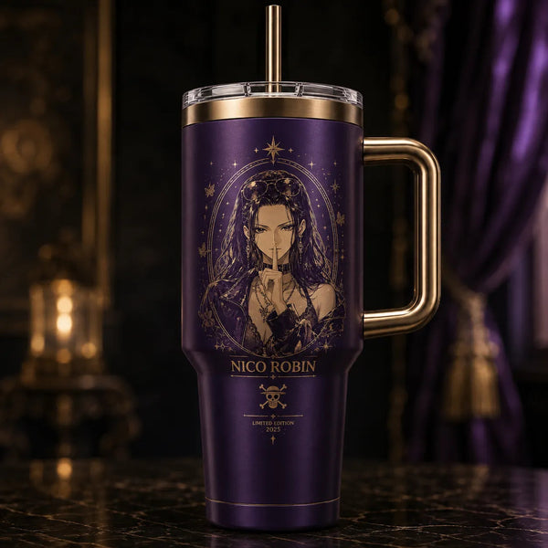 Silent Signal - Robin in Violet and Antique Gold - main