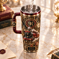 Platform 9¾ - Crimson and Brass Wraparound Tumbler
