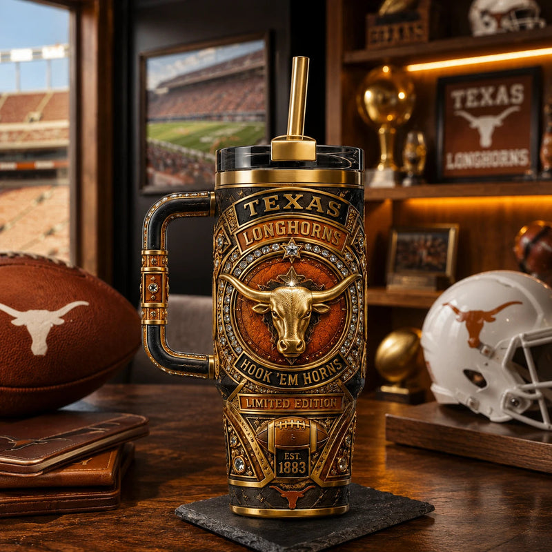 TEX Heritage Crest - Longhorn Emblem Tumbler