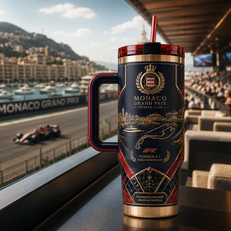 Harbour Lines - A Navy and Gold Study in Monaco Elegance